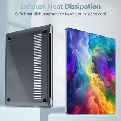 Mektron Printed Case for 2025 Microsoft Surface Laptop Windows 11 Copilot+ PC Surface Laptop 13 inch Touchscreen Display Cover Fits Model 2095, Rainbow Cosmic - color: Rainbow Cosmic