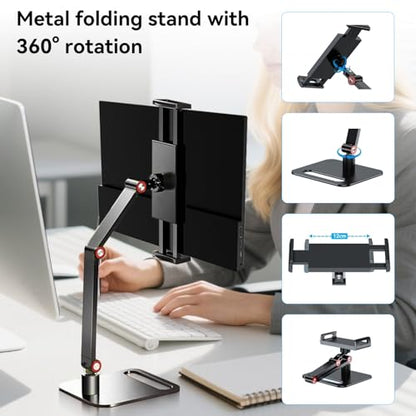 14 Inch Touchscreen Portable Monitor with Stand, 1920x1200 IPS HDR Ultra Slim USB-C HDMI External Display for Laptop Phone Switch