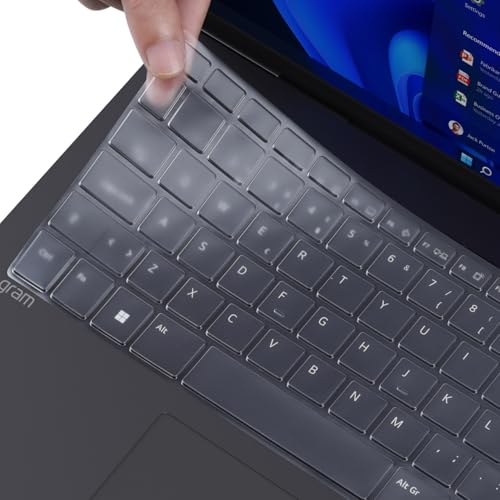 Keyboard Cover for 16" LG Gram 16Z90U 16T95TP 16U55U 16Z90T 16Z90S 16Z90SP 16T90SP 16Z90Q 16Z90P 16Z90R 16T90R 16T90Q 16T90P Laptop, LG Gram 16 Pro Keyboard Skin Protector - TPU - size: Gram 16