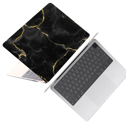 Laptop Shell for MacBook Air 11 inch Case 2015 2014 2013 2012 2011 2010 Release Model A1465 A1370,Air 11.6" Snap on Protective Laptop Hard Case & Keyboard Cover,Black Marble - color: Black Marble, size: Air 11" 2010-2015(A1370/A1465)