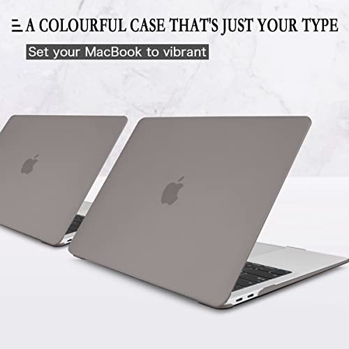 CISSOOK Compatible with MacBook Pro 13 Inch Case Gray 2025-2016 Release | 4in1 Set Plastic Hard Shell Case with Keyboard Cover for Pro 13" A2338 M2 M1 A2251 A2289 A1706, Matte Gray - color: Matte Gray