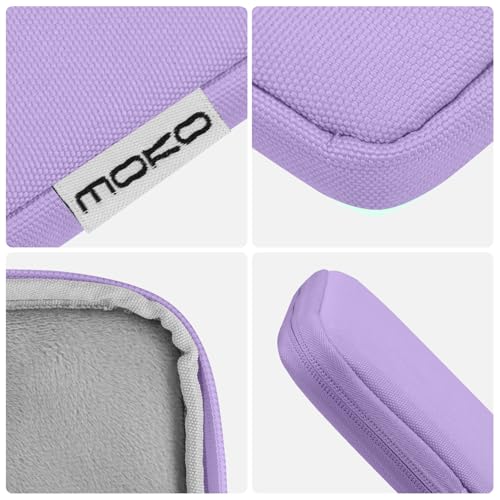 MoKo 9-11 Inch Tablet Sleeve Bag Carrying Case Fits New 11inch iPad Air M4, iPad A16 2025, iPad Pro 11 M4, Air 5/4/3, iPad 10/9/8th Gen, Tab S8/S9 11", Tablet Carrying Case, Lilac - color: Lilac, size: 9-11 inch