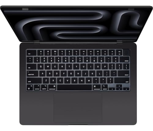 CaseBuy Keyboard Cover for 2026-2022 MacBook Air 13.6/15 Inch M5 M4 M3 M2 A3449 A3448 A3240 A2941 A3114, MacBook Pro 14" 16" M5-M1 Pro/Max A3426 A3427 A3434 A2992 A2918 A3428 A3429 A2991, Black - color: Black, size: MacBook Pro 14/16 Inch