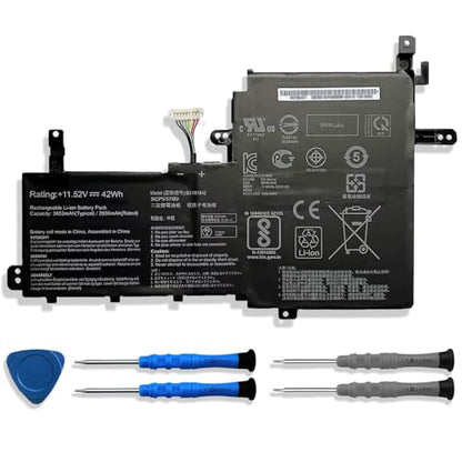 B31N1842 11.52V 42Wh/3653mAh Laptop Battery Compatible with Asus VivoBook S15 S531FL S531FA K531FA S531FA-BQ028T X531FA-2S Series Notebook 0B200-03440000 - size: 8.61*5.45*0.26 inch B31N1842