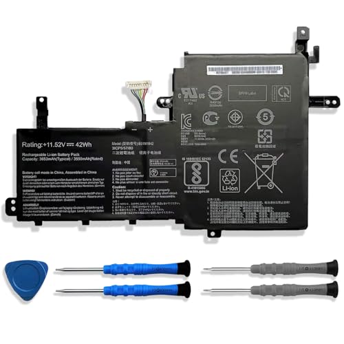 B31N1842 11.52V 42Wh/3653mAh Laptop Battery Compatible with Asus VivoBook S15 S531FL S531FA K531FA S531FA-BQ028T X531FA-2S Series Notebook 0B200-03440000 - size: 8.61*5.45*0.26 inch B31N1842