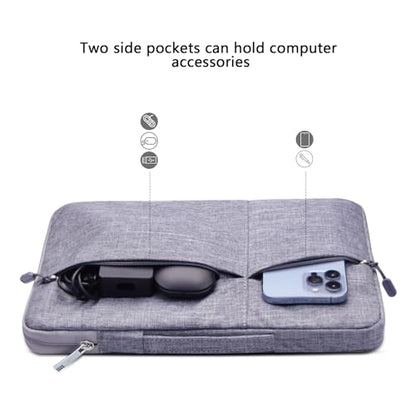 Megoo 13inch Laptop Sleeve Case with Handle Carrying Travel Case(Gray) | Fit for Microsoft Surface Laptop 13" 2025/6 5 4 3 2 13.5"/7 13.8" and Most 13"-14" Notebook Chromebook Computers - color: Gray, size: 12.9-13.5Inch
