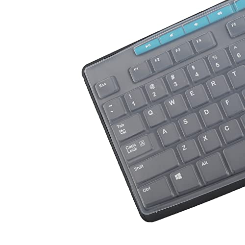 Keyboard Cover for Logitech MK370 MK295 MK275 MK270 Wireless Keyboard, Logitech K200 K260 K270 MK200 MK260 Keyboard Cover Skin Protector (NOT Fit Other Model Keyboards)-Clear - color: clear