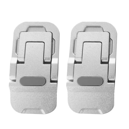 2Pcs Foldable Laptop Stand Portable Notebook Holder Adjustable Cooling Bracket for Tablet Ergonomic Holder - color: Silver Doubleset Mo
