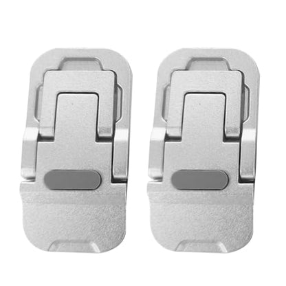 2Pcs Foldable Laptop Stand Portable Notebook Holder Adjustable Cooling Bracket for Tablet Ergonomic Holder - color: Silver Doubleset Mo