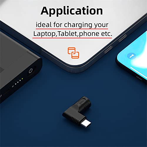 DC Jack 4.0x1.7mm Input to USB-C Type-C Angled 90 Degree Power Plug Charge Adapter for Laptop Phone - style: 4.0x1.7mm