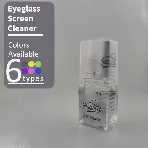 Laptop Screen Cleaner Kit: Phone Touchscreen Mist Spray and Cloth Wipes 2-Pack Grey, Hatstart Tablet Cleaning Kit for Car Display Computer TV PC Eyeglass, Compatible with iPhone, iPad, MacBook Pro - color: Grey