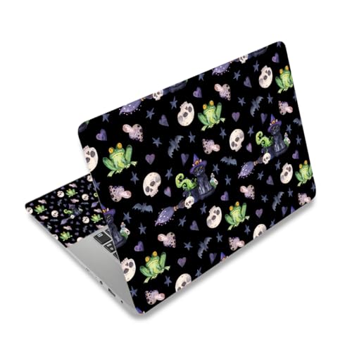 DINKY 17 inches Laptop Skin Sticker Netbook Universal Reusable Protector Cover Decal Fits 16" 16.5" 17" 17.3 inch Laptop Protector Notebook (Skeleton Frog) - color: Skeleton Frog