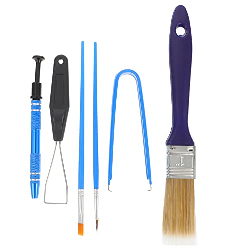 Gadpiparty 1set Mechanical Keyboard Key Cap Puller Cleaning Brush Kit for Electronics Maintenance Dust Removal Tool for Laptop and Computer Keyboards
