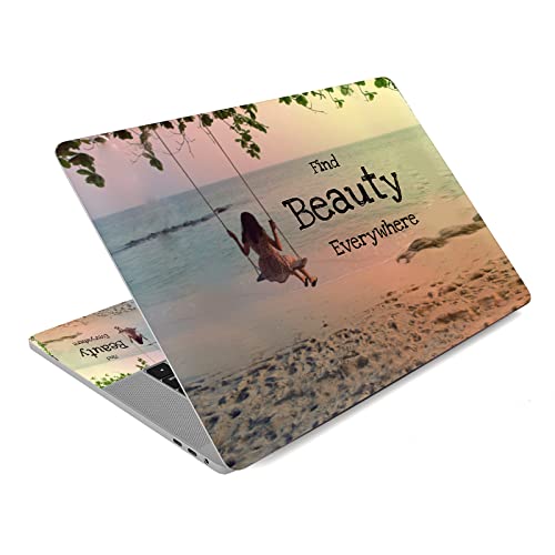 12 13 13.3 14 15.4 15.6 Inches Laptop Skin Sticker Decal Universal Netbook Skin Sticker | Need to Cut,Easy to Apply, Remove and Change Styles (Beauty) - color: Beauty