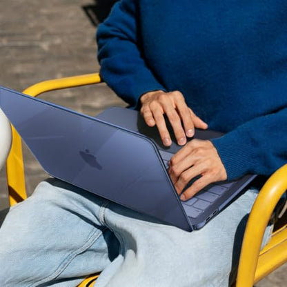 B BELK for MacBook Neo Case 13 inch 2026 Release A3404, Crystal Indigo | Scratch Resistant Protective Hard Shell for Mac Neo Case with Keyboard Cover & Screen Protector, Lightweight, Easy Snap-On - color: Crystal Indigo