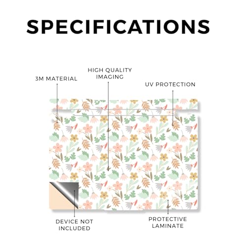 Laptop Skin Compatible with Lenovo Legion 5 Gaming Laptop (15IRX9) 2024 - Neutral Flowers - Premium 3M Vinyl Protective Wrap Decal Cover - Easy to Apply | Crafted in the USA - color: Neutral Flowers, size: Legion 5 Gaming (15IRX9) 2024 Top Skin Only, styl