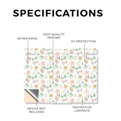 Laptop Skin Compatible with Lenovo Legion 5 Gaming Laptop (15IRX9) 2024 - Neutral Flowers - Premium 3M Vinyl Protective Wrap Decal Cover - Easy to Apply | Crafted in the USA - color: Neutral Flowers, size: Legion 5 Gaming (15IRX9) 2024 Top Skin Only, styl