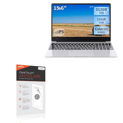 BoxWave Screen Protector Compatible with JSHIX S156-16+512 Laptop (15.6 in) - ClearTouch Anti-Glare (2-Pack), Anti-Fingerprint Matte Film Skin