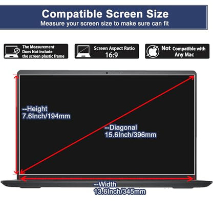 Tempered Glass Screen Protector for 15.6" Lenovo IdeaPad 3 3i/IdeaPad 5/IdeaPad 5i/IdeaPad 1 1i, IdeaPad Slim 3 15.6, Yoga 7 7i 15.6 & Flex 5 15.6, & Legion 5 15.6, Thinkpad 15.6, 9H Anti Fingerprint - color: 15.6 inch
