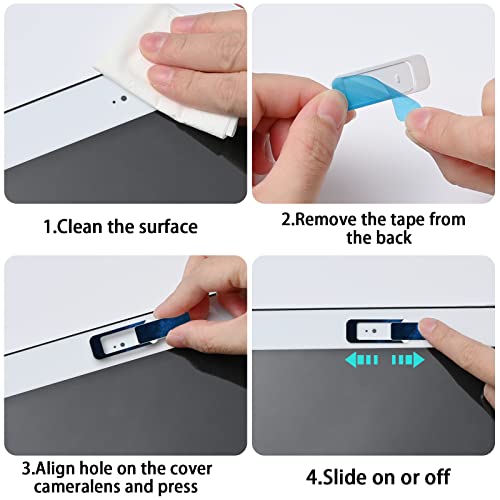 Webcam Cover, 3 Pieces, Laptop Camera Cover, Privacy Shielding Capacity is Twice as Big as The Traditional, Suitable for Computer Mobile Phones, laptops, Tablets and so on (The Starry Sky) - color: The starry sky