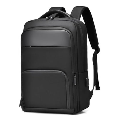 Travel Laptop Backpack for Men Expandable Business Backpack Fits 17-inch Laptop with USB Charging Port Waterproof Durable Computer Bag for Business Travel Work Office College