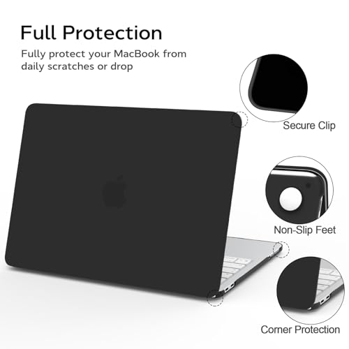 B BELK for MacBook Neo Case 13 inch 2026 (A18 Pro, Model A3404), Black | Slim Matte Hard Shell Case with Keyboard Cover & Screen Protector, Scratch-Resistant 1:1 Precision Fit for Mac Neo Case - color: Black