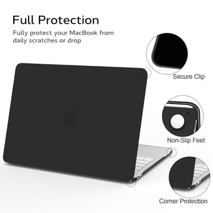 B BELK for MacBook Neo Case 13 inch 2026 (A18 Pro, Model A3404), Black | Slim Matte Hard Shell Case with Keyboard Cover & Screen Protector, Scratch-Resistant 1:1 Precision Fit for Mac Neo Case - color: Black