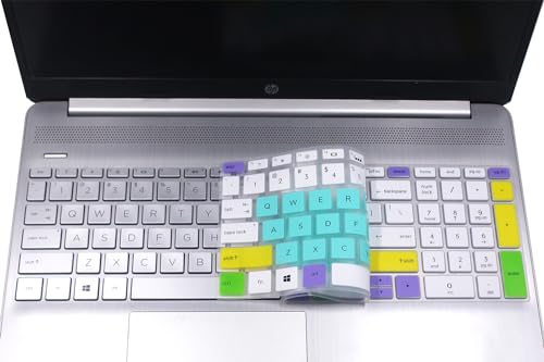 Keyboard Skin Compatible for HP Spectre X360 15-EB 15-df 15-ch 15-eb1043dx /HP Pavilion 15-cs/cc/cb/bw/bs/dw/dk/da/dq/dp Series 15-cs3065cl 15-dk0056wm dk0046nr 15-dq1071c1 15-dw0081wl (Mix Colors) - color: Mix Colors