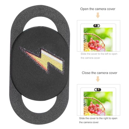 Toddmomy 3pcs Laptop Webcam Covers Phone Camera Privacy Protectors, Ultra-Thin Sliding Camera Shields for Tablets and Computers, Anti-Peeping Security Accessory for Remote Work and Online
