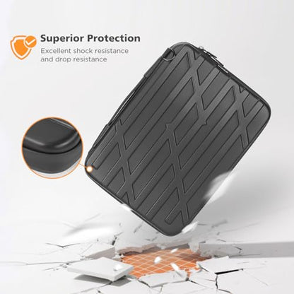NIDOO 14 inch Laptop Sleeve Carrying Case Computer Bag for 14" MacBook Pro M5 Max/13 13.6" MacBook Air M5 M4/ 13" Macbook Neo/Asus ZenBook 14/ASUS Lenovo ThinkPad HP Shockproof Hardshell Handle - size: 14 inch