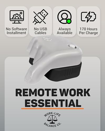 Trackpad Mouse Jiggler USB-C Rechargeable, Silent Undetectable Mouse Mover | Doesn't Work on Dell, No Software, Automatic, Mechanical Touchpad Shaker, Long Battery Life, Made in USA, PC Laptop Wiggler - color: Gray