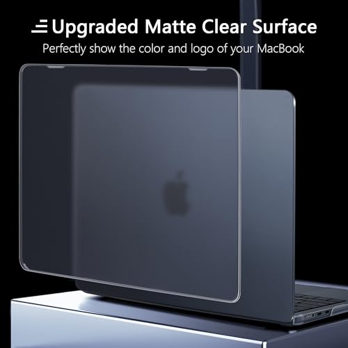 MEEgoodo for MacBook Air M5/M4/M3/M2 13 inch Case 2026-2022,Fit Model A3449/A3240/A3113/A2681,Flexible Case for MacBook Air 13.6 inch with TPU Keyboard Cover & Webcam Cover & OTG Adapter,Deep Gray - color: Deep Gray