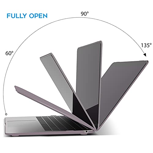 IBENZER Compatible with New MacBook Air 13 inch Case 2022 2021 2020 M1 A2337 A2179 A1932, Plastic Hard Shell Case with Keyboard Cover for Mac Retina Display with Touch ID, Ultra Gray, MAT13-UAGY+1 - color: Ultra Gray