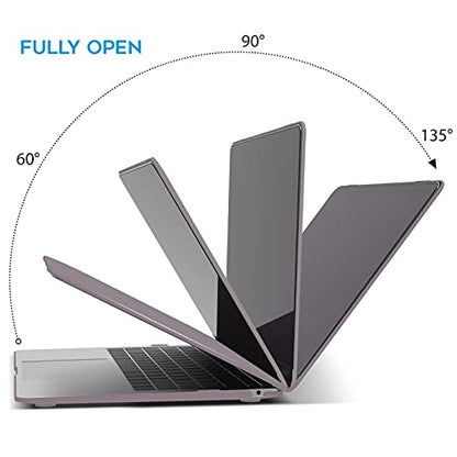 IBENZER Compatible with New MacBook Air 13 inch Case 2022 2021 2020 M1 A2337 A2179 A1932, Plastic Hard Shell Case with Keyboard Cover for Mac Retina Display with Touch ID, Ultra Gray, MAT13-UAGY+1 - color: Ultra Gray