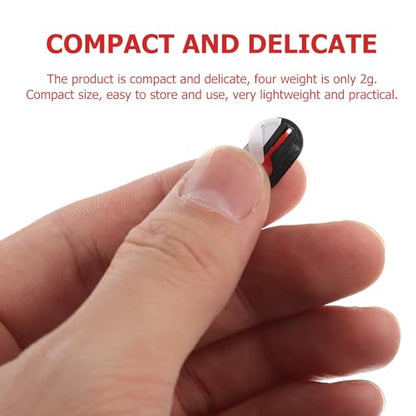 Garneck 4pcs Phone Tablet Webcam Cover Privacy Protector Ultra-Thin Webcam Privacy Shutter for Laptop and Mobile Devices Black and Red Sliding Covers