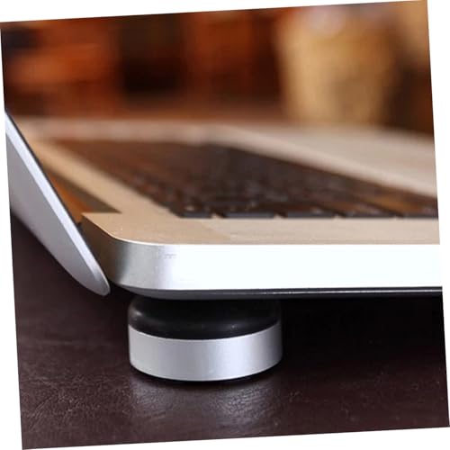 STOBOK 2sets Portable Laptop Stand Ergonomic Height for Heat Dissipation - Base Pad for Home Office Use Black