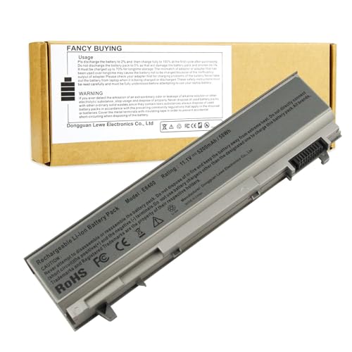 Fancy Buying New Laptop Battery for Dell Latitude E6400 E6410 E6500 E6510 Precision M2400 M4400 M4500 M6500 - size: 7.28*2.72*0.94inch