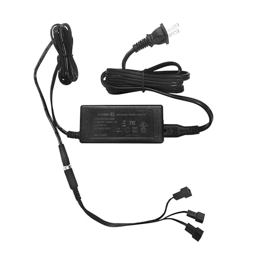 3A 100-240v AC to 12v DC Three (3) Fan Power Supply