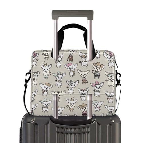 Cute Chihuahua Dogs Laptop Bag 15.6 inch | Waterproof Laptop Briefcase Laptop Bag for Women & Men - color: Cute Chihuahua Dogs
