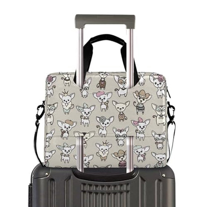 Cute Chihuahua Dogs Laptop Bag 15.6 inch | Waterproof Laptop Briefcase Laptop Bag for Women & Men - color: Cute Chihuahua Dogs
