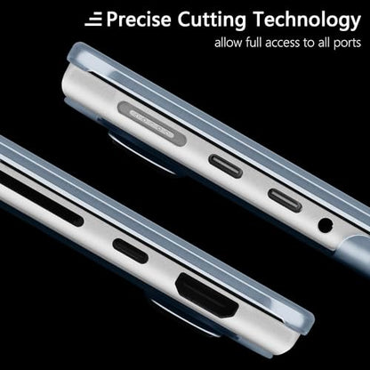 Batianda Matte Ultra-Thin Case for M4 New MacBook Pro 16 inch 2024 2023 2021 Release Model A3403 A3186 A2991 Durable Fingerprint-Resistant, Precision Fit, with TPU Keyboard Cover, Steel Blue - color: Steel Blue