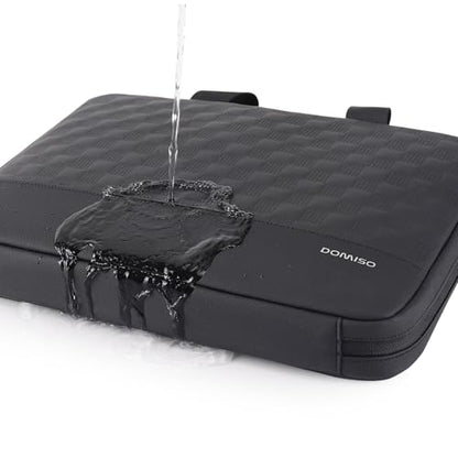 DOMISO 17 inch Laptop Sleeve Case,Waterproof Laptop Bag with Handle,Shockproof Protective Notebook PC Case Compatible with Acer/Lenovo/HP/Chromebook/Dell/MSI,Black