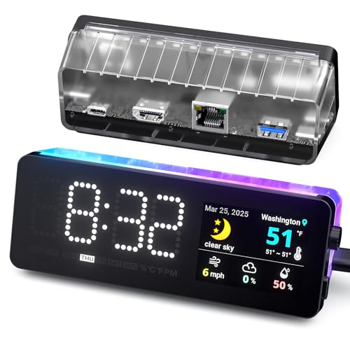 LTC Laptop Docking Station, 7-in-1 USB C Hub with Screen, Multiple Built-in Apps, Multiport Adapter with HDMI 4K@60Hz, 90W Power Delivery, USBC & USBA Data Ports, Dongle for MacBook, Dell, and More - color: Grey