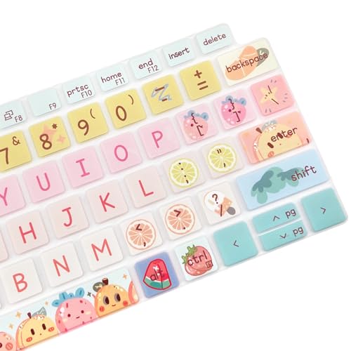 Silicone Keyboard Cover Skin for Dell Latitude 3000 3340 13.3"(2023)/ 5320 5330 5340 5350 13.3"/ 7320 7330 7340 7350,Cute Fruits - color: Cute Fruits