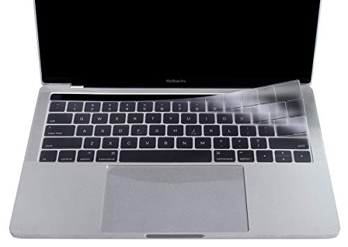 Premium Ultra Thin Keyboard Cover Skin for MacBook Pro with Touch Bar 13" and 15" (Apple Model Number A2159 A1706 A1707 A1989 A1990, 2019 2018 2017 2016 Release), US Keyboard Layout - color: TPU ( For MacBook Pro with TouchBar )