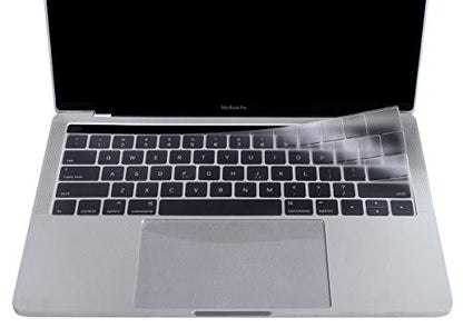 Premium Ultra Thin Keyboard Cover Skin for MacBook Pro with Touch Bar 13" and 15" (Apple Model Number A2159 A1706 A1707 A1989 A1990, 2019 2018 2017 2016 Release), US Keyboard Layout - color: TPU ( For MacBook Pro with TouchBar )