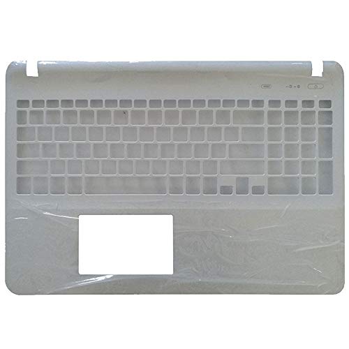 New Laptop Replacement Palmrest Cover Case Fit Sony Vaio SVF15323CX SVF15214CXB SVF1532DCYW SVF152A27T SVF154B SVF15318S SVF153A1RT SVF1521ECXW C Shell Small Enter Key (White) - color: White
