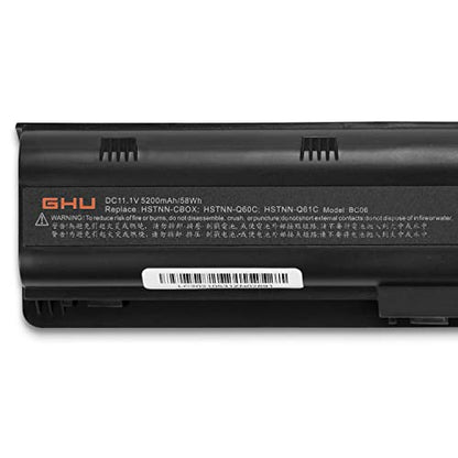 GHU MU06 MU09 Laptop Battery 58Wh Replacement for HP Compaq Presario CQ32 CQ42 CQ43 CQ56 CQ57 CQ62 CQ72 CQ630, Compatible with 593553-001 593554-001 WD548AA WD549AA - style: 58 Wh/MU06
