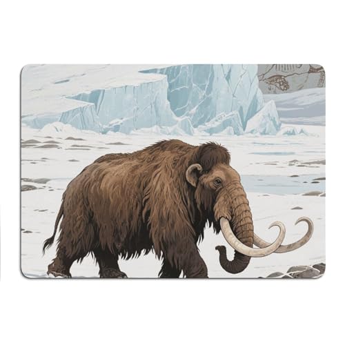 Desk Pad Mat Mammoth Print Non-Slip Desk Mats Desk Protector for Office Home Lap Desk Laptop and Desktop Gift for The Holidays