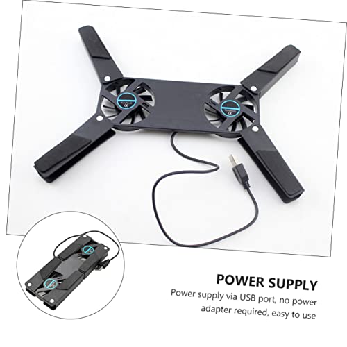 2pcs Heat Sink Quiet Laptop Cooler Notebook Cooler Laptop Air Lap Cooling Pad Fan Foldable Stand